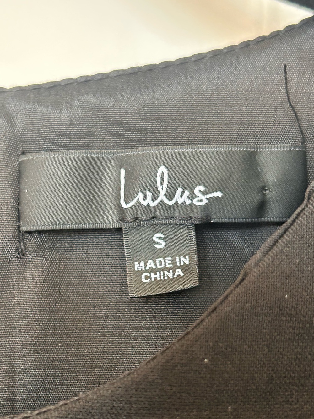 Lulus Black Ruffle Shoulder Sheath Cocktail Dress Size S